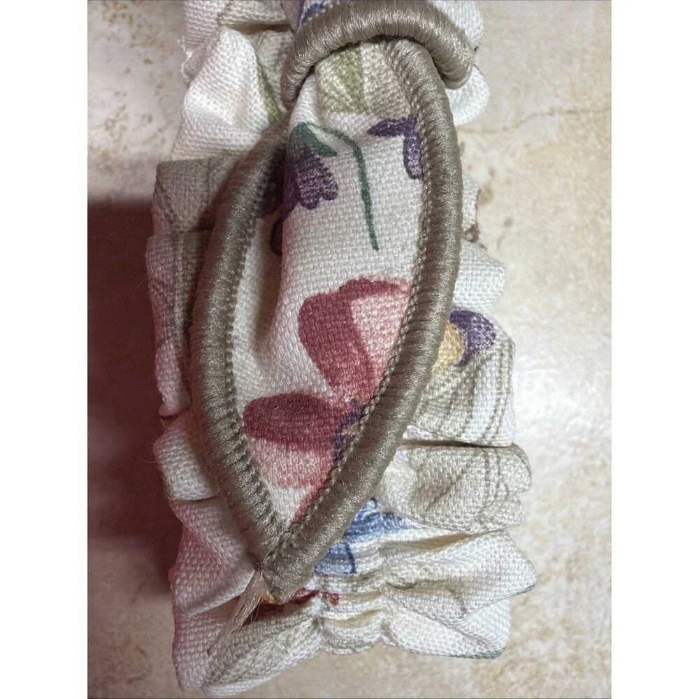 Longaberger Botanical Stone Leaf Fabric Bow Medium Garter